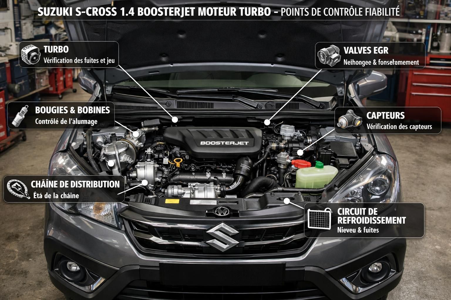 découvrez tout ce qu’il faut savoir sur la fiabilité du suzuki s-cross 1.4 boosterjet, ses performances, ses points forts et éventuels défauts pour bien choisir votre véhicule.