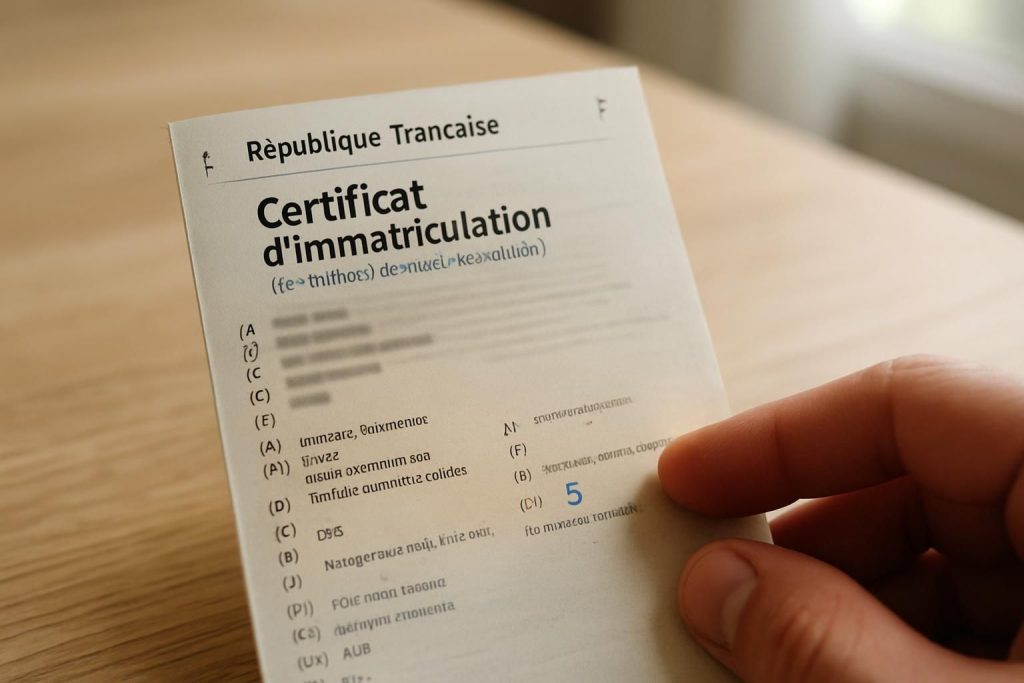 découvrez comment vérifier le nombre de places sur une carte grise et où trouver cette information essentielle pour votre véhicule.