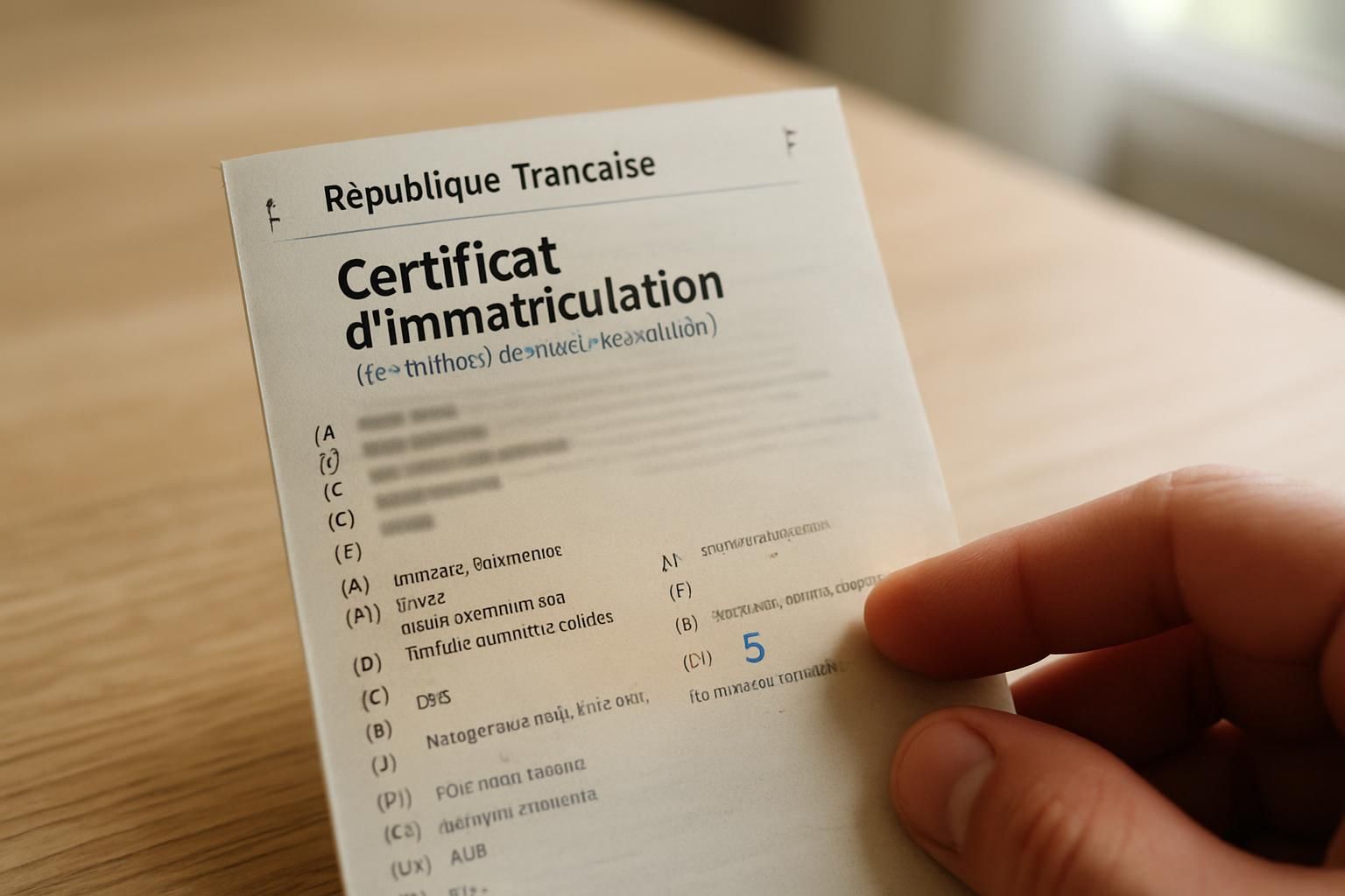 découvrez comment vérifier le nombre de places sur une carte grise et où trouver cette information essentielle pour votre véhicule.